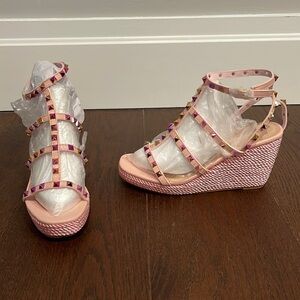 Nature Breeze Women’s Pink Wedges Size 8.5
